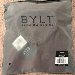 BYLT Basics Maroon Casual Button Down Shirt